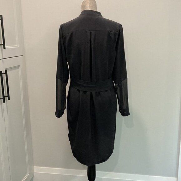 All Saints Rivi Silk Shirt Dress - Picture 12 of 16